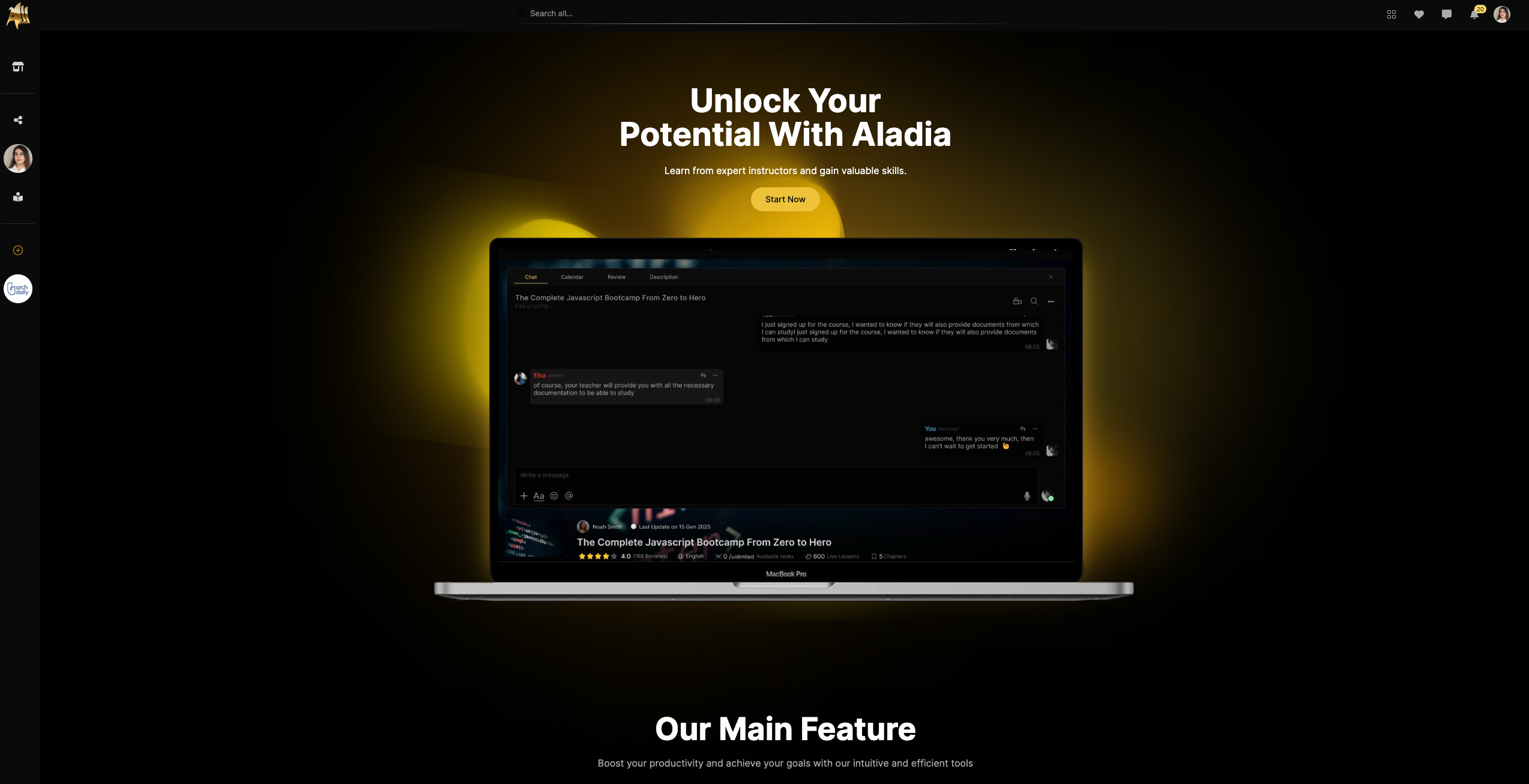 Aladia Online Learning Platform