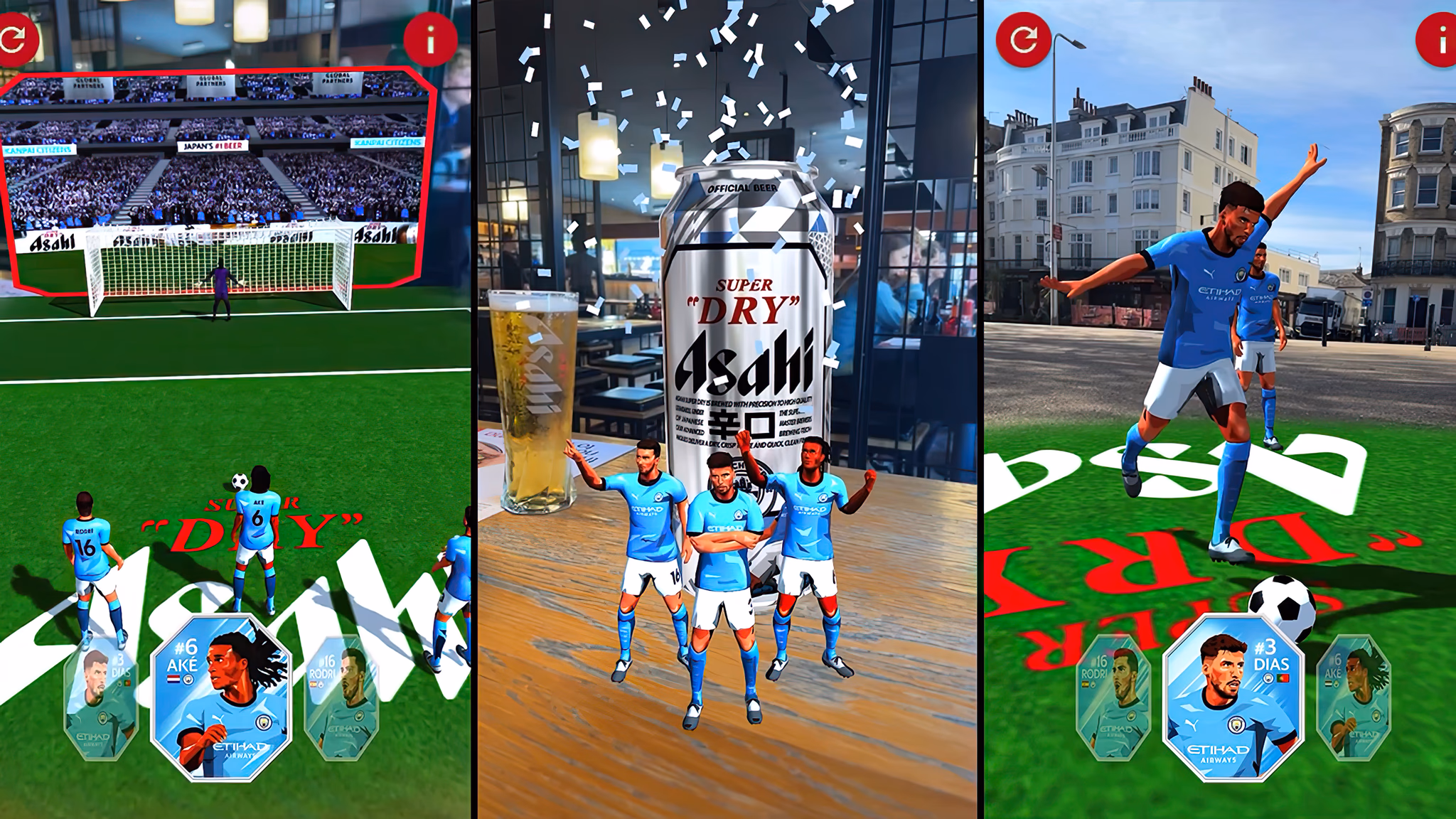 Asahi Super Dry × Manchester City WebAR Experience